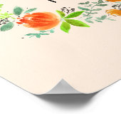 Beste Mama Seit dem Blumenstrauß-Zeichen Poster (Ecke)