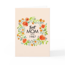 Beste Mama seit der Blumenkarte für Wasserfarben