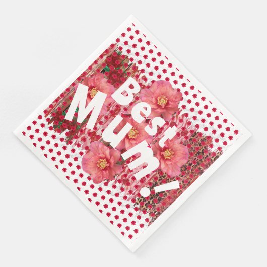 Beste Mama! Serviette (Ecke)