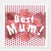 Beste Mama! Serviette (Vorderseite)