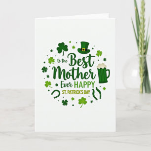 Beste Mama St. Patrick's Day Karte