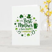 Beste Mama St. Patrick's Day Karte (Gelbe Blume)