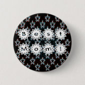 Beste Mama Stars in Neon Button (Vorderseite)