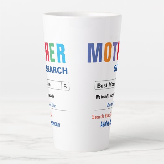 Beste Mama-Suche Milchtasse (Vorderseite)