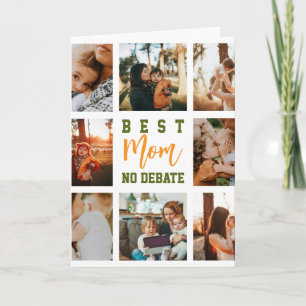 Beste Mama Süße Trendige Collage Familien-Grußkart Karte