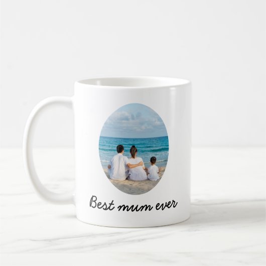 Beste Mama-Tasse mit Foto Modern Einfach Kaffeetasse (Links)
