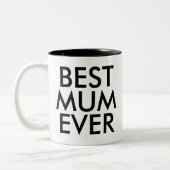 Beste Mama-Tasse | Muttertagsgeschenk Zweifarbige Tasse (Links)