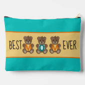 Beste Mama Teddy Bears Großer Zubehörbeutel Zubehörtasche (Rückseite)