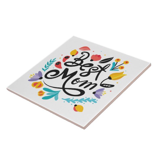Beste Mama Tile Trivet Fliese (Seite)
