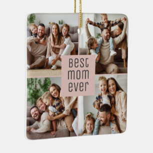 Beste Mama überhaupt 5 Fotos Rosafarbenes Erröten Keramikornament