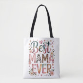 Beste Mama überhaupt Boho Blumen-Tasche Tasche (Vorderseite)