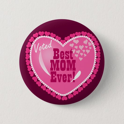 Beste Mama ÜBERHAUPT! Button (Vorderseite)