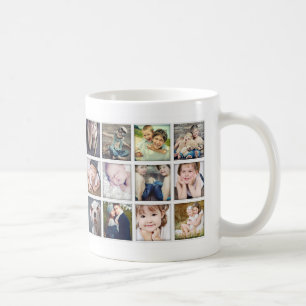 Beste Mama-überhaupt Familien-Porträt-Foto-Collage Kaffeetasse