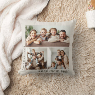 Beste Mama überhaupt Foto-Collage Muttertag Kissen