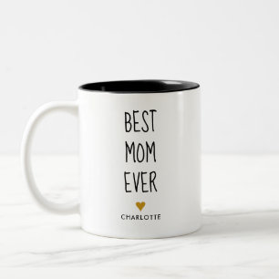 Beste Mama überhaupt handgeschrieben personalisier Zweifarbige Tasse