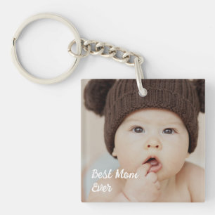 Beste Mama überhaupt, individuelles Baby-Foto-Acry Schlüsselanhänger