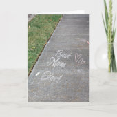 Beste Mama überhaupt Kreidekunst Foto zum Mutterta Karte (Vorderseite)