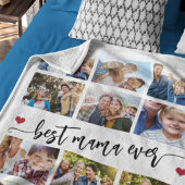 Beste Mama überhaupt moderne 12-Foto-Collage Fleecedecke