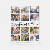 Beste Mama überhaupt moderne 12-Foto-Collage Fleecedecke (Vorderseite)