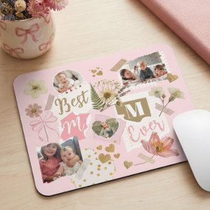 Beste Mama überhaupt Muttertags-Scrapbook-Fotocoll Mousepad