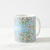 Beste Mama-überhaupt Rosa-Apple-Blüte mit Blumen Kaffeetasse (VorderseiteRechts)
