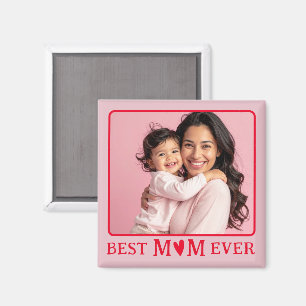 Beste Mama überhaupt Rosa Foto-Magnet Magnet
