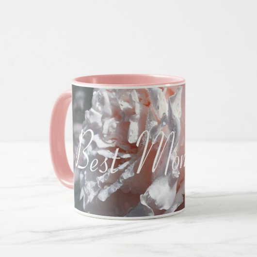 Beste Mama überhaupt. Rose. Blume Tasse (Vorderseite Links)