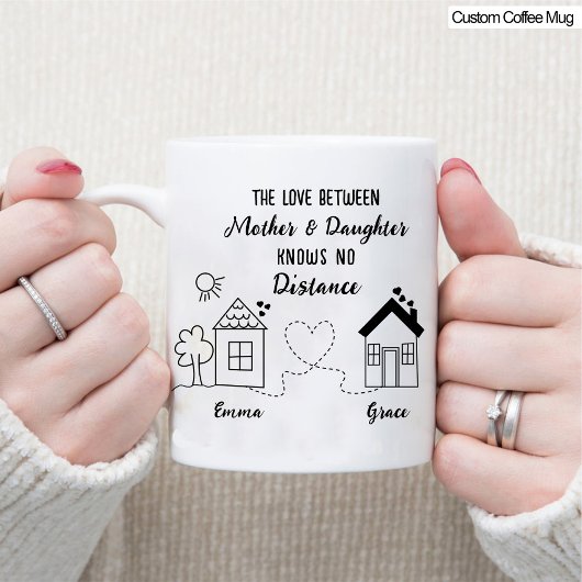 Beste Mama und Tochter Lange Ferne Liebe Kaffee Tasse