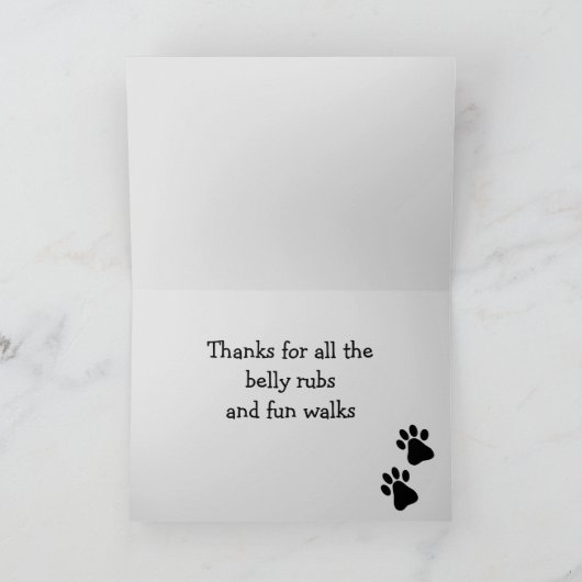 Beste Mama und Vater für Hunde Karte (Innenseite)