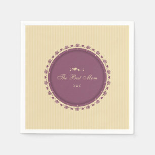 Beste Mama Vintag Muttertag   Napkin Serviette
