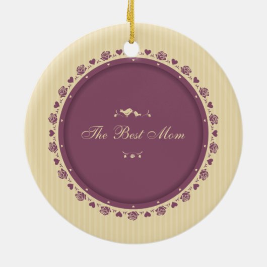 Beste Mama Vintag Muttertag | Ornament (Hinten)