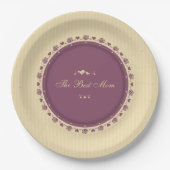 Beste Mama Vintag Muttertag | Papierplatte Pappteller (Vorderseite)