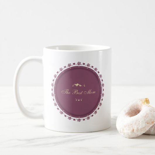 Beste Mama Vintag Muttertag | Tasse des Kaffees (Mit Donut)