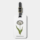 Beste Mama Vintag Tulip Gepäckmarke Gepäckanhänger (Vorderseite vertikal)