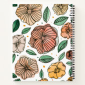 Beste Mama Vintage Aquarell- und Tinte-Blume Notizblock (Rückseite)