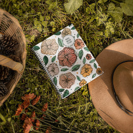 Beste Mama Vintage Aquarell- und Tinte-Blume Notizblock