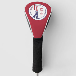 Beste Mama von Par  American Flag Golf Player Headcover
