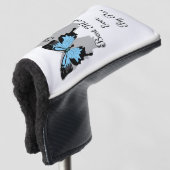 Beste Mama von Par Blue Backfly Schmetterling Golf Headcover (3/4 Vorderseite)