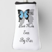 Beste Mama von Par Blue Backfly Schmetterling Golf Headcover (Rotieren 90)
