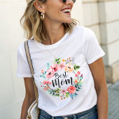 Beste Mama Wasserfarbe Boho Floral T-Shirt