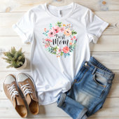 Beste Mama Wasserfarbe Boho Floral T-Shirt