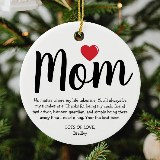 Beste Mama Weihnachten Keramik Ornament