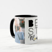 Beste Mama Zwei Fotos Tasse (Vorderseite Links)
