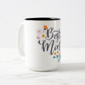 Beste Mama Zweifarbige Tasse (Vorderseite Links)