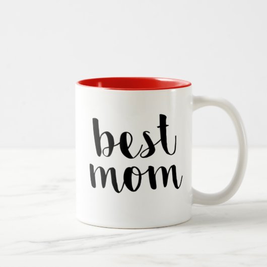 Beste Mama Zweifarbige Tasse (Rechts)