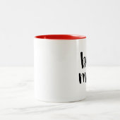 Beste Mama Zweifarbige Tasse (Mittel)