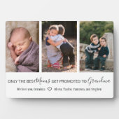 Beste Mamas für Oma 3 Foto werben Fotoplatte (Vorderseite)