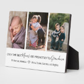 Beste Mamas für Oma 3 Foto werben Fotoplatte (Seite)