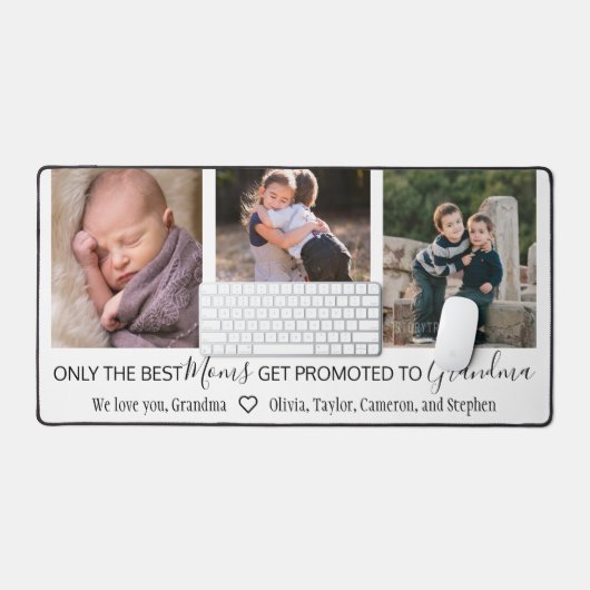 Beste Mamas für Oma 3 Foto werben Schreibtischunterlage (Tastatur & Maus)