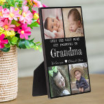 Beste Mamas werden für Oma 4 FotoCollage geworben Fotoplatte<br><div class="desc">Foto Collage Plakette mit "Nur die besten Mamas werden zu Oma gefördert" Typografie . Macht ein perfektes Geschenk für Ihre Lieblings-Großmutter zum Geburtstag der Großeltern. Personalisieren Sie mit uns Liebe Ihrer Nachricht und Enkel Namen.</div>